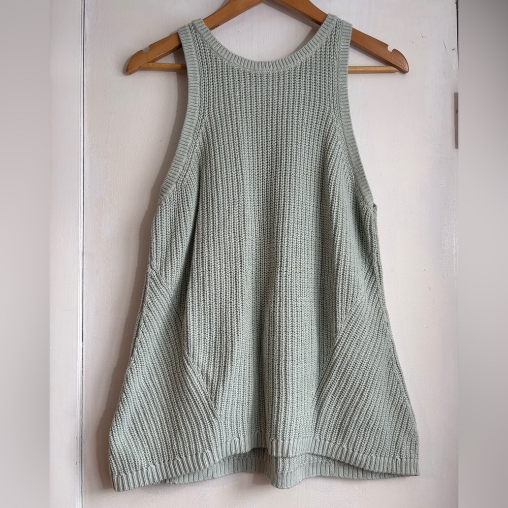 Ava & Viv Knit Tank Top in Soft Green